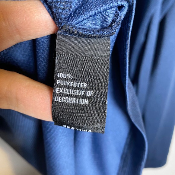 PRO‎ TOUR XLT Mens Long Sleeve Golf Polo Shirt Coolplay Fabric Navy Blue Tall - Picture 8 of 9